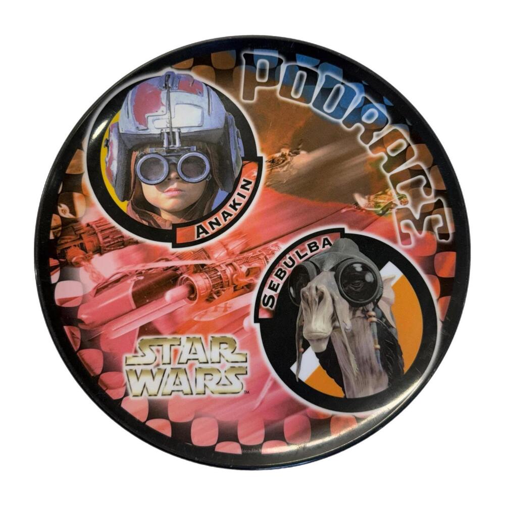 Vintage Star Wars Episode I: The Phantom Menace Podrace Plastic 8” Plate